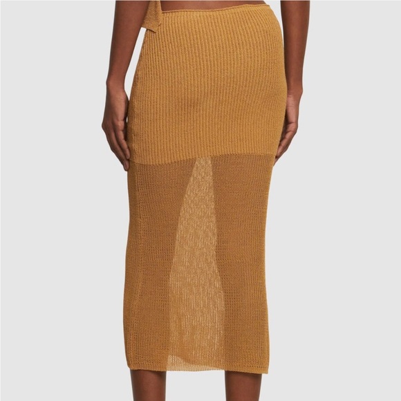 WeWoreWhat Knit Skirt Set with Backless Halter Top - Picture 2 of 6